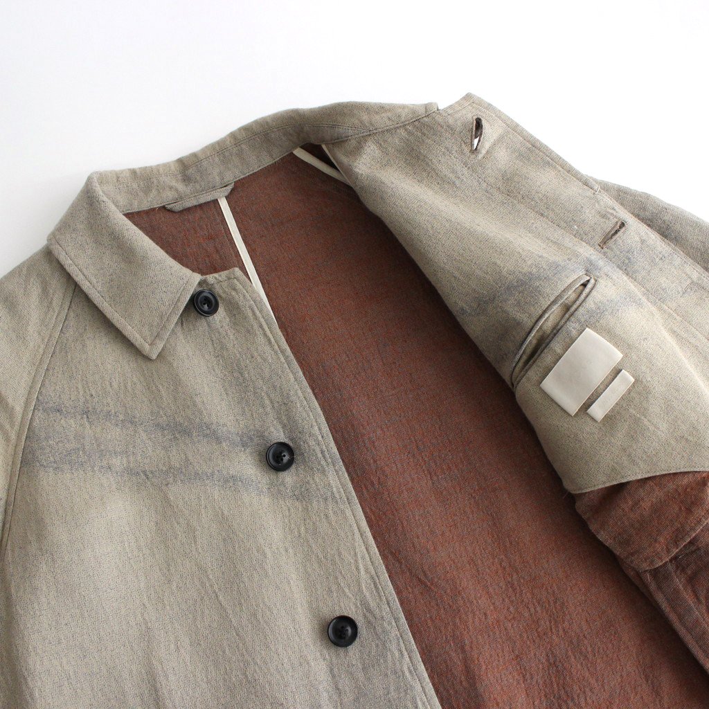 JACQUARD BAL COLLAR COAT #BEIGE [YK22SS0309C] _ YOKE | ヨーク