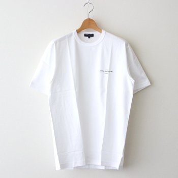 綿天竺ロゴプリントTシャツ #WHITE [HI-T009-051] _ COMME des GARCONS HOMME | コム デ ギャルソン オム