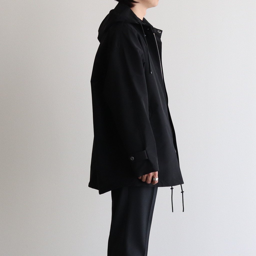 22ss AURALEE SILK HOODED BLOUSON 黒 4-