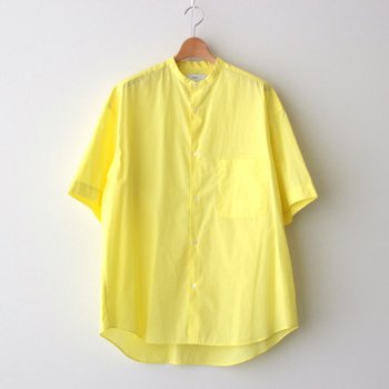 BROAD S/S OVERSIZED BAND COLLAR SHIRT #YELLOW [GM221-50226] _ Graphpaper | グラフペーパー