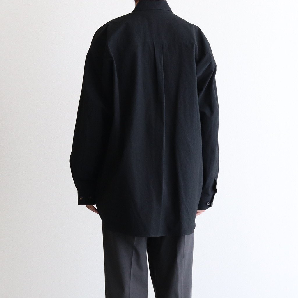 stein / OVERSIZED MILITARY SHIRT BLACK