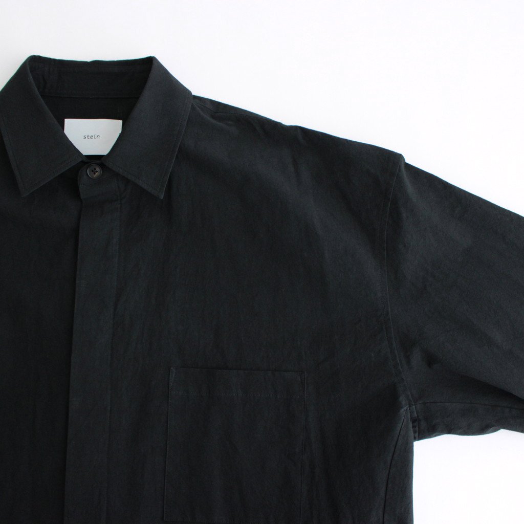 stein / OVERSIZED MILITARY SHIRT BLACK