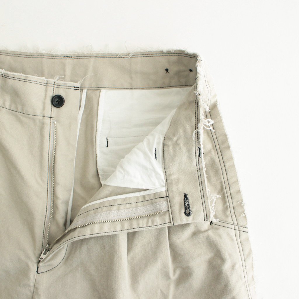 white cut off pants