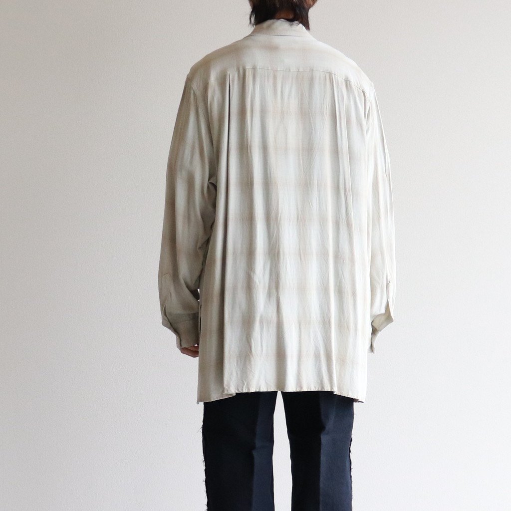 YOKE / OVERSIZED OPEN COLLAR SHIRT 3 | www.unimac.az