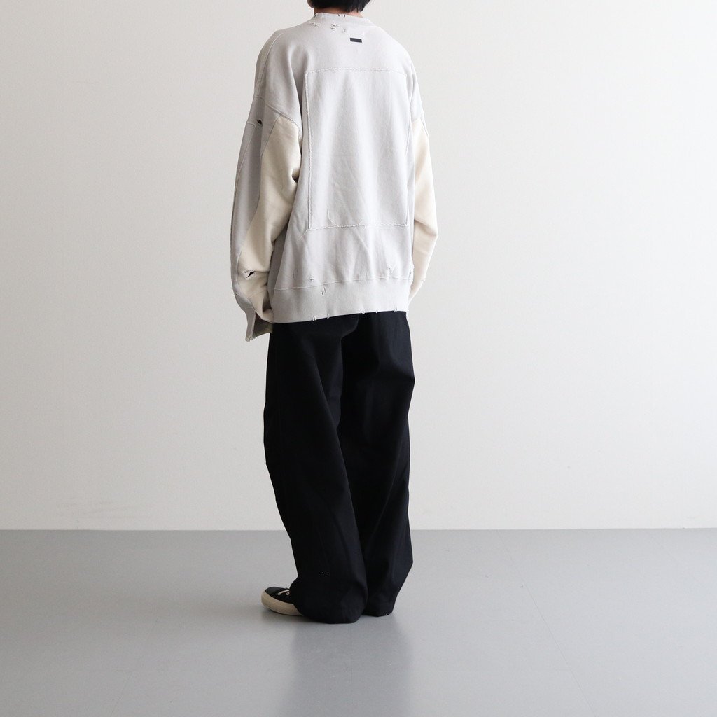 OVERSIZED REBUILD SWEAT LS #GREIGE [ST.441] _ stein | シュタイン