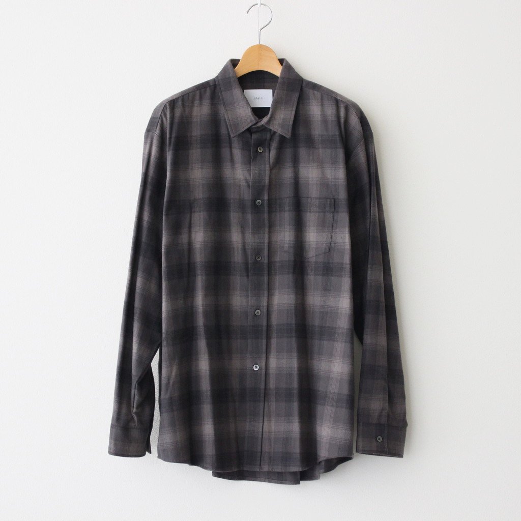 stein】 Oversized Cotton Flannel Shirt 【売り切り御免！】 49.0