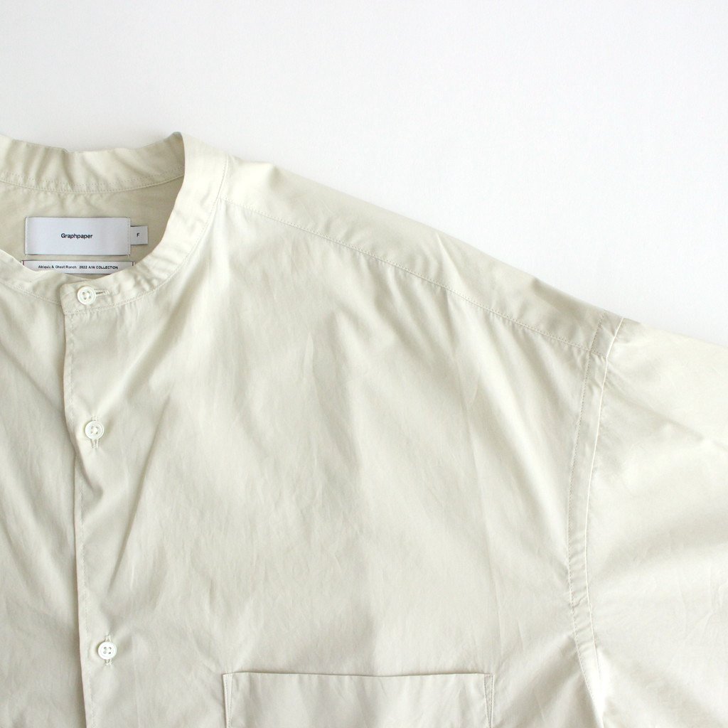 シャツ COMOLI - グラフペーパー Stevensons Band Collar Shirtsの通販