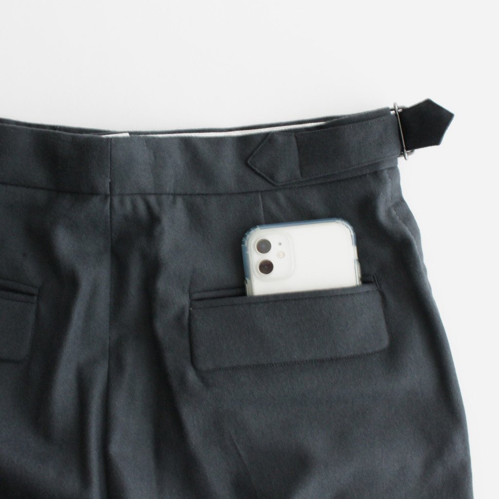 COVERED STRAIGHT FIT TROUSERS #DEEP GREEN [YK22AW0398P] _ YOKE