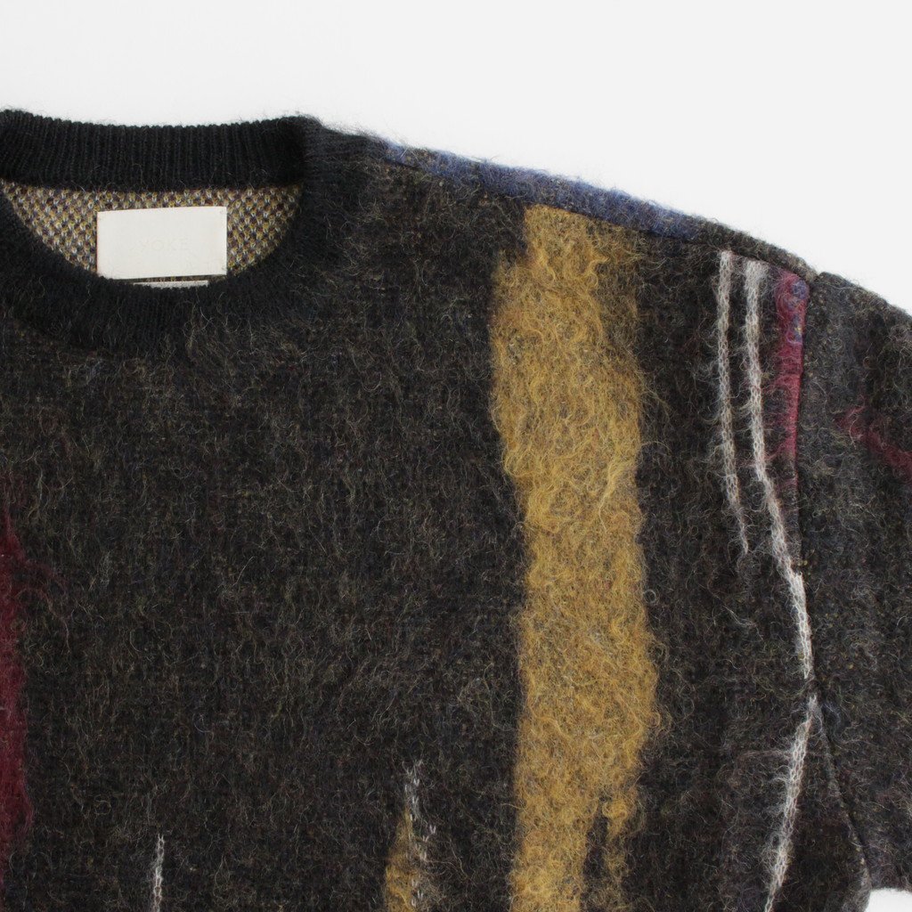 STILL JACQUARD CREWNECK #BLACK [YK22AW0415S] _ YOKE | ヨーク