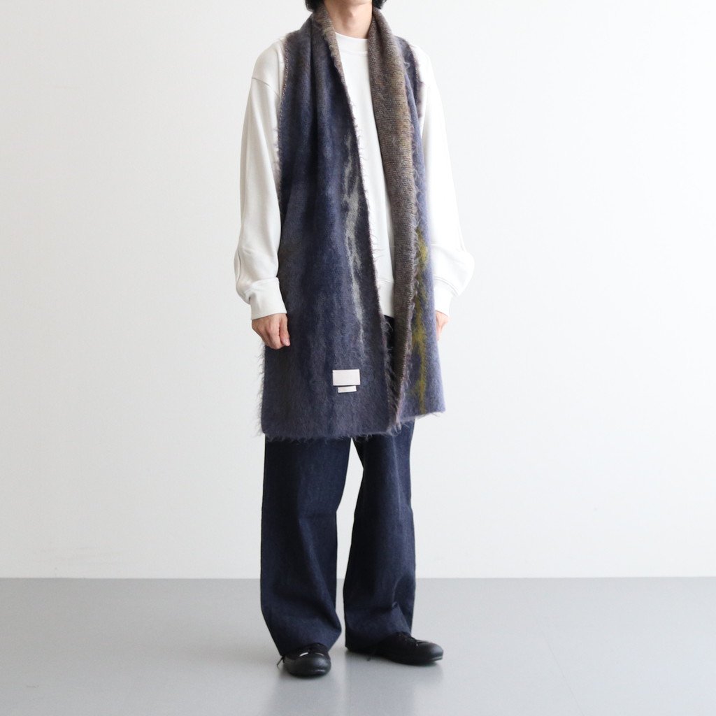 YOKE(ヨーク) STILL JACQUARD LONG STOLE | labiela.com