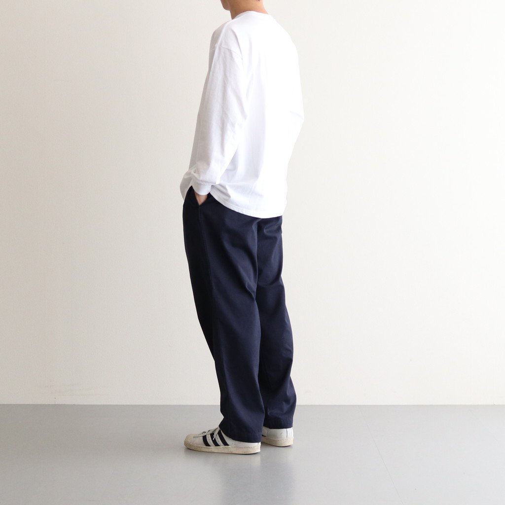 Graphpaper / SUVIN CHINO TUCK TAPERED PANTS NAVY