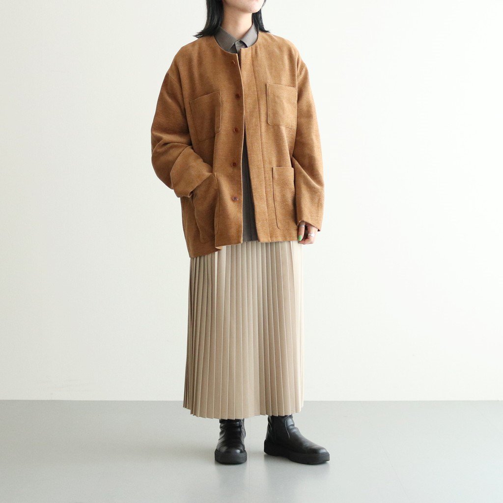 AURALEE / WOOL COTTON MOAL BLOUSON BROWN