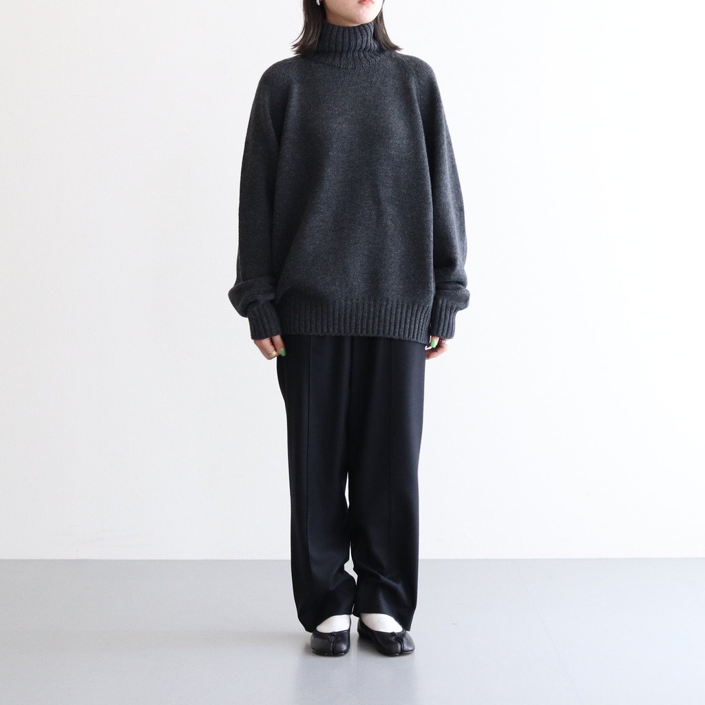 【stein】 Lambs Loose High Neck Knit LS