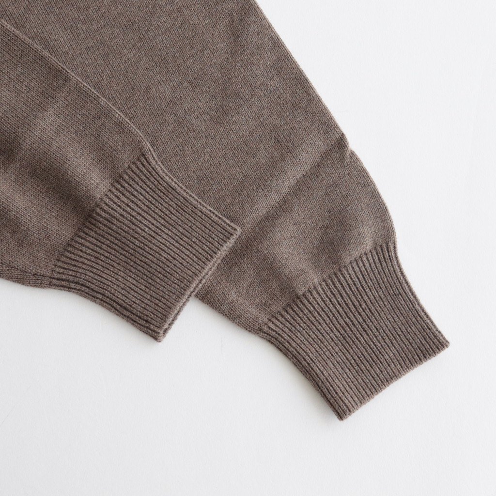 TURTLE NECK L/S #BROWN [2203-008] _ crepuscule | クレプスキュール