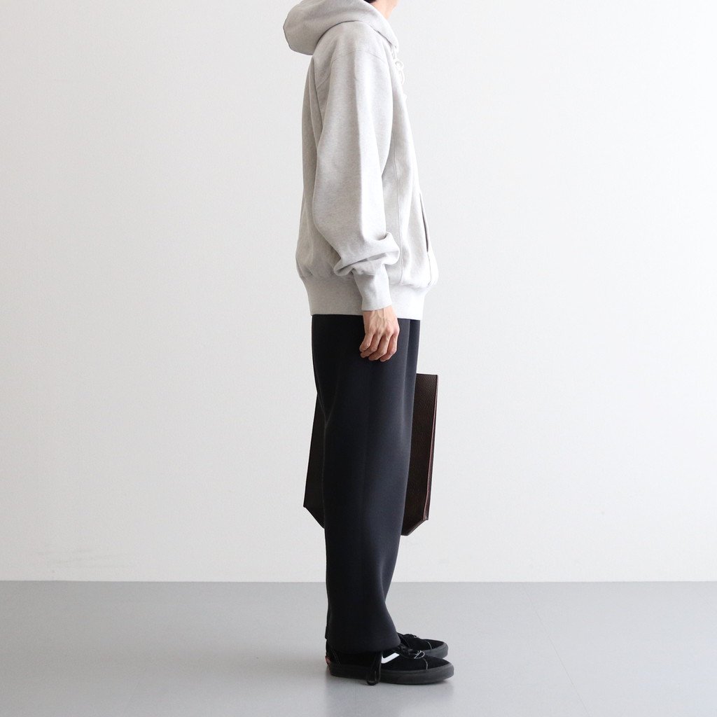 AURALEE / HIGH COUNT HEAVY SWEAT P/O PARKA TOP GRAY