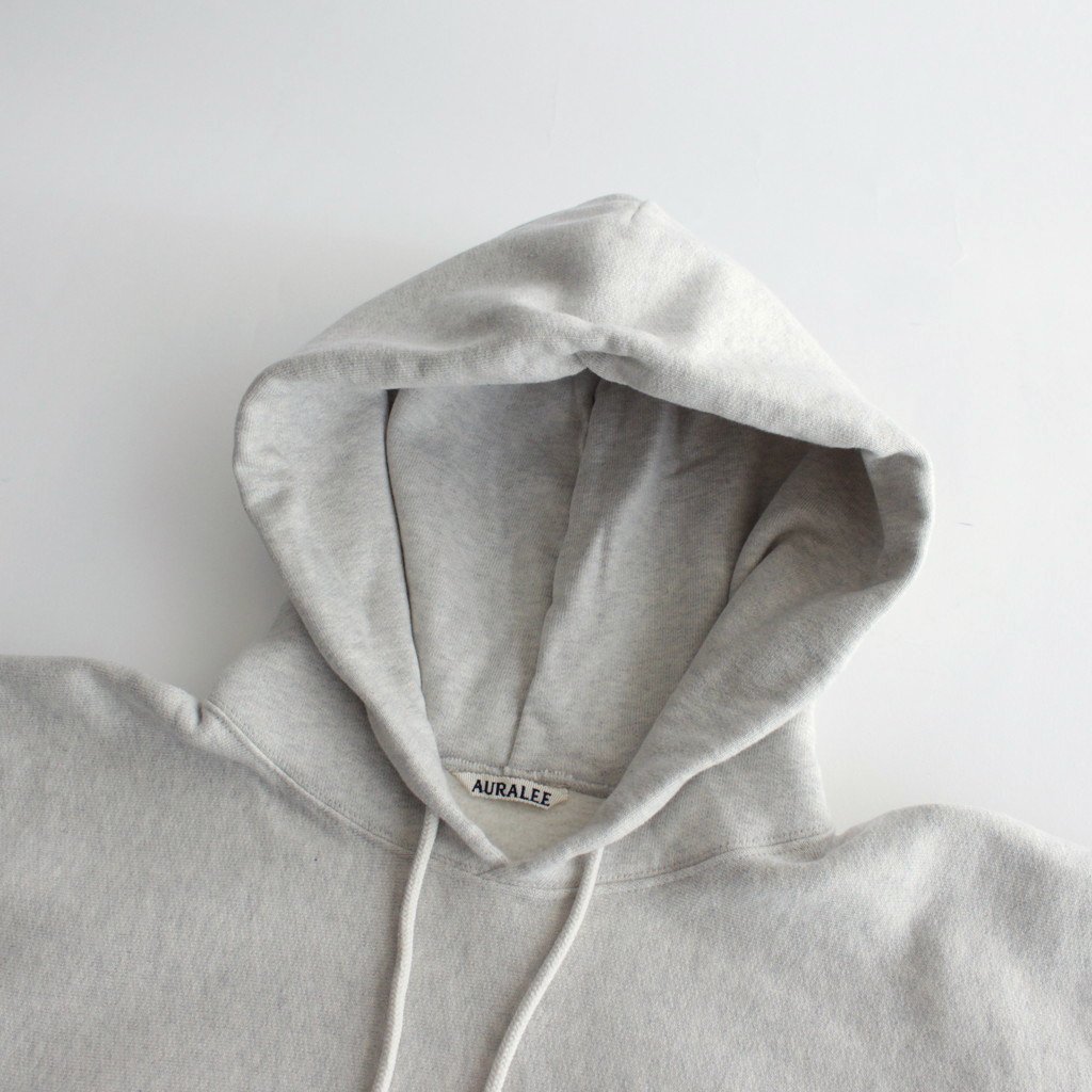 AURALEE / HIGH COUNT HEAVY SWEAT P/O PARKA TOP GRAY