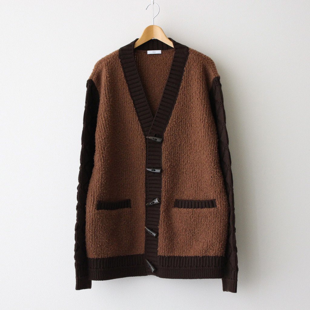 kheiki / MOUTON CARDIGAN BROWN