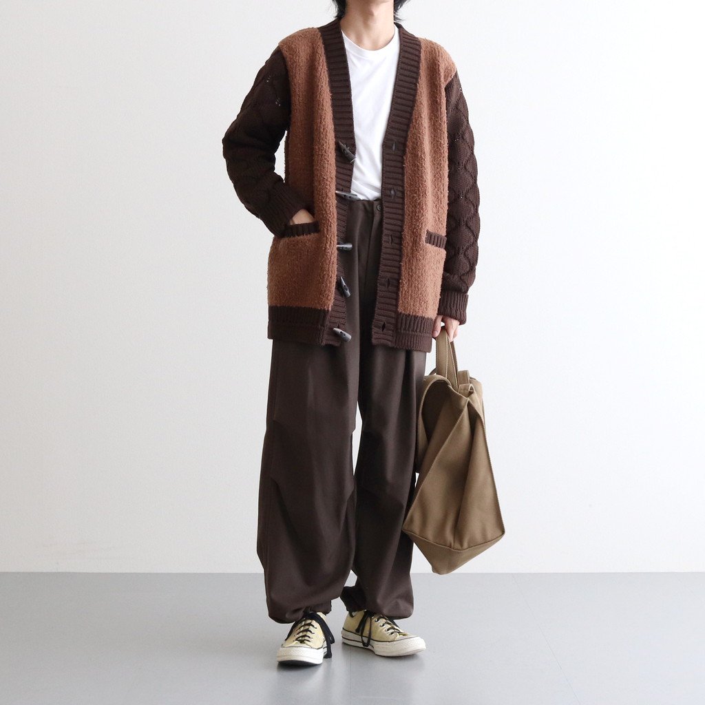 kheiki / MOUTON CARDIGAN BROWN