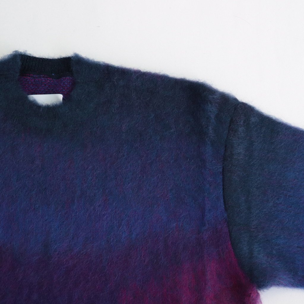 OVERSIZED GRADATION MOHAIR LS #PURPLE [ST.447] _ stein | シュタイン