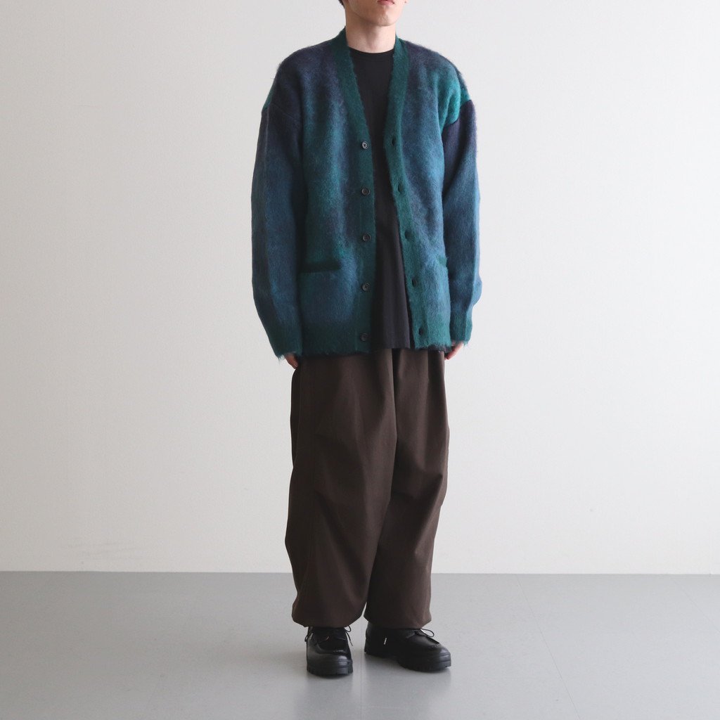 GRADATION MOHAIR CARDIGAN #BLUE GREEN [ST.448] _ stein | シュタイン