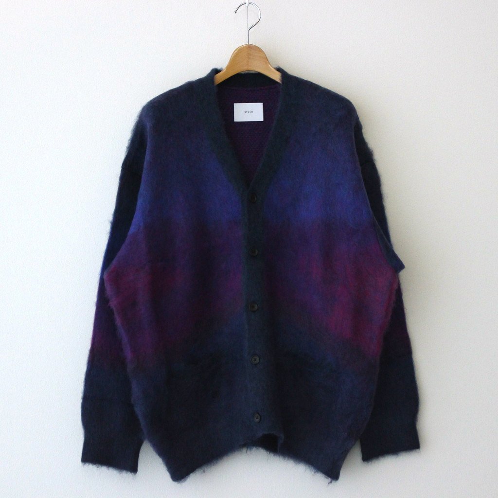 stein / GRADATION MOHAIR CARDIGAN PURPLE