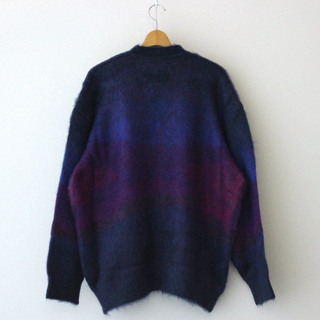 stein / GRADATION MOHAIR CARDIGAN PURPLE