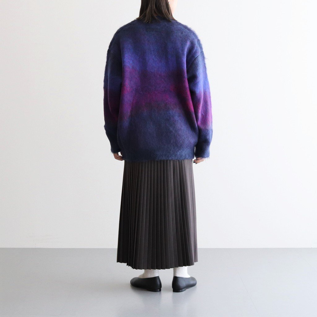 stein / GRADATION MOHAIR CARDIGAN PURPLE