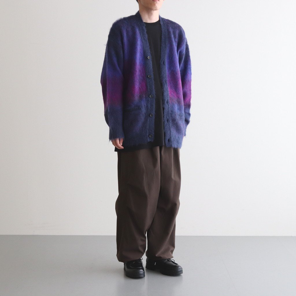 stein / GRADATION MOHAIR CARDIGAN PURPLE