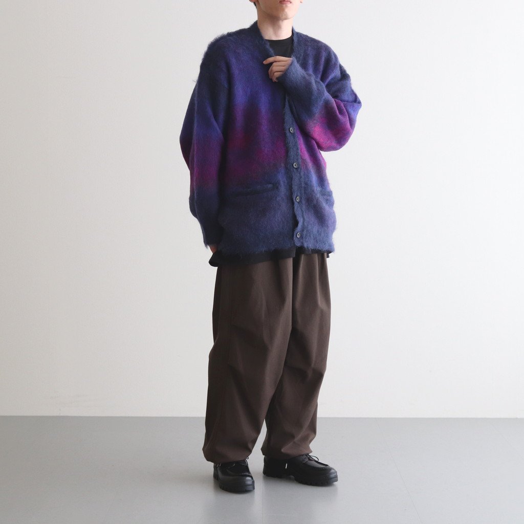 stein / GRADATION MOHAIR CARDIGAN PURPLE