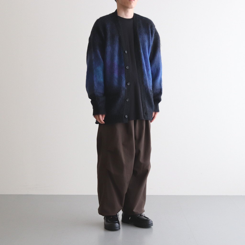 GRADATION MOHAIR CARDIGAN #BLACK [ST.448] _ stein | シュタイン