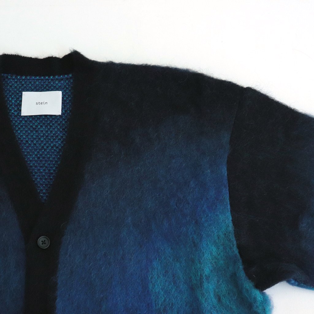 GRADATION MOHAIR CARDIGAN #BLACK [ST.448] _ stein | シュタイン