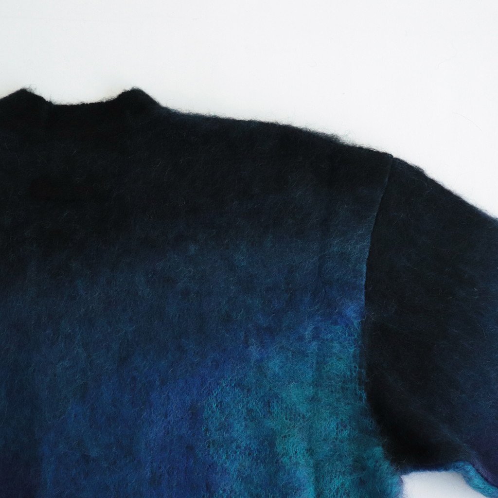 GRADATION MOHAIR CARDIGAN #BLACK [ST.448] _ stein | シュタイン