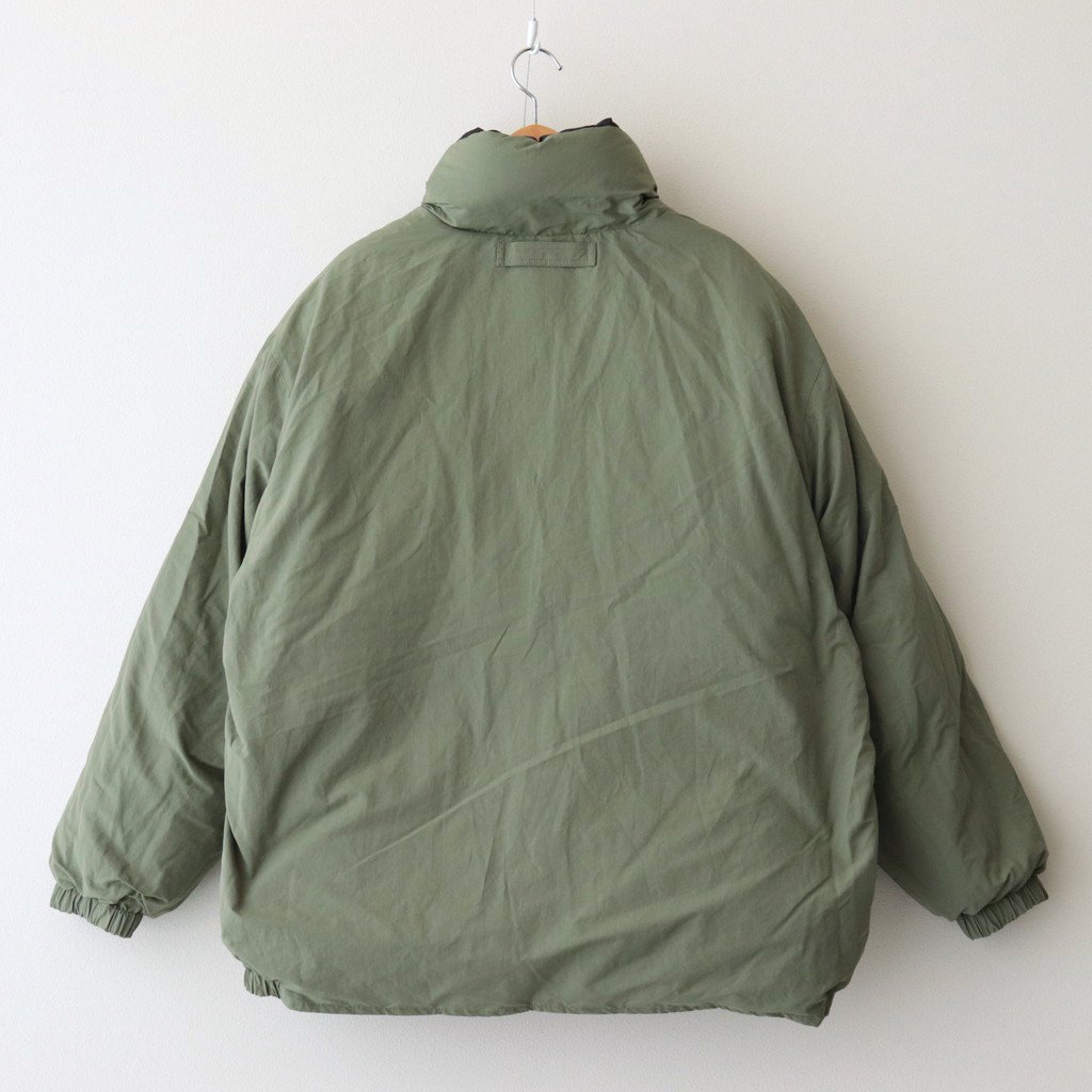 REVERSIBLE DOWN JACKET #BLACK×L.GREEN [FSW-22-CT_138] _