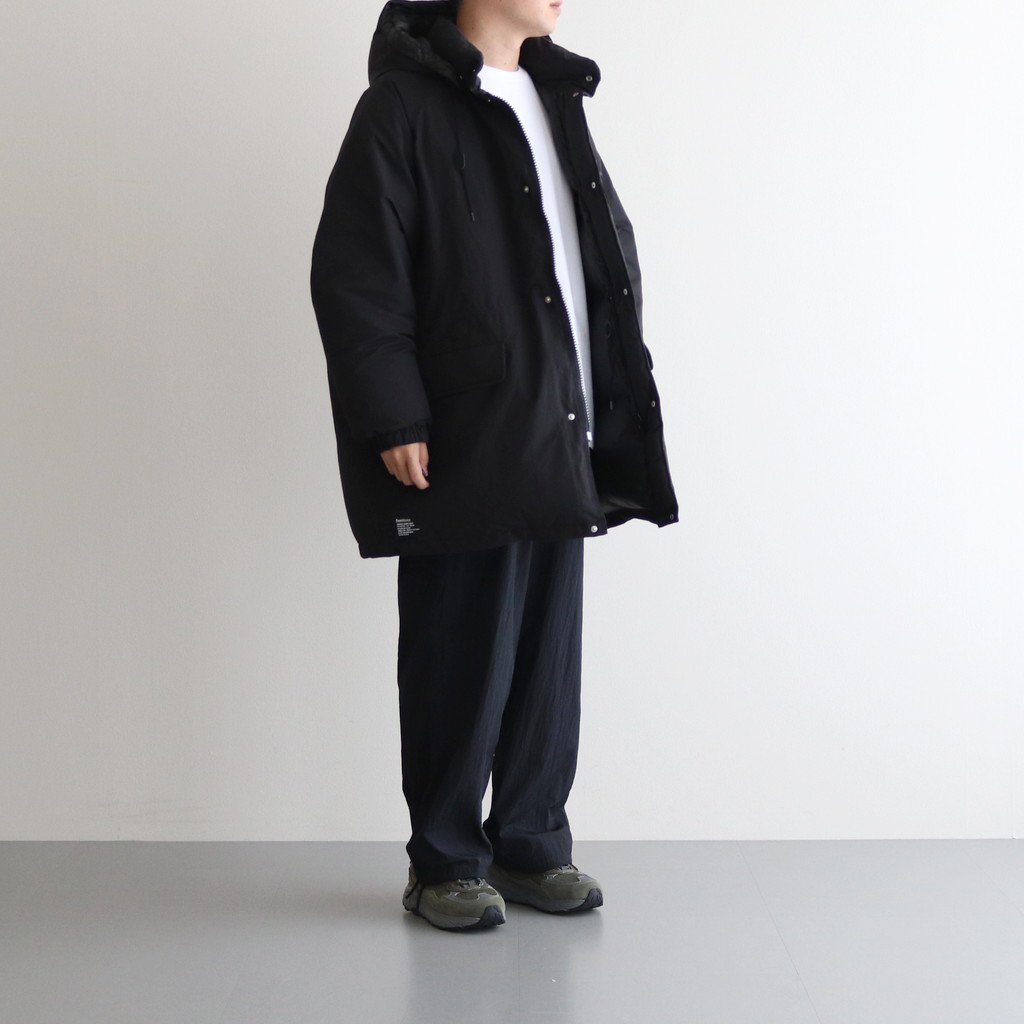 LONG HOODED DOWN COAT #BLACK [FSW-22-CT_139] _ FreshService