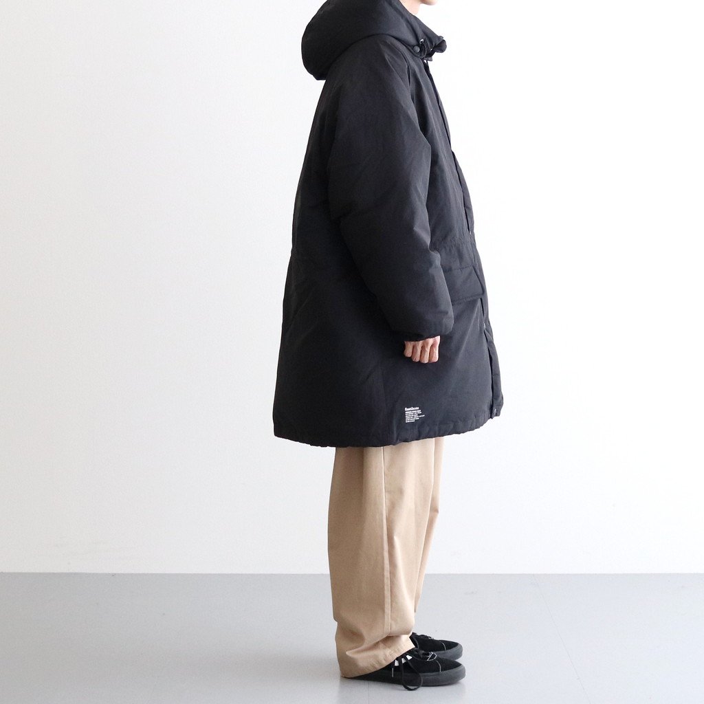 FreshService / LONG HOODED DOWN COAT BLACK