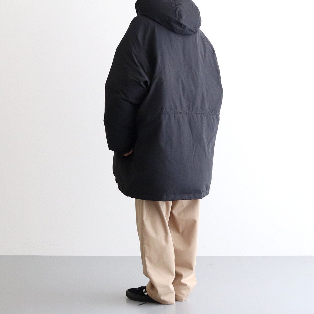 LONG HOODED DOWN COAT #BLACK [FSW-22-CT_139] _ FreshService