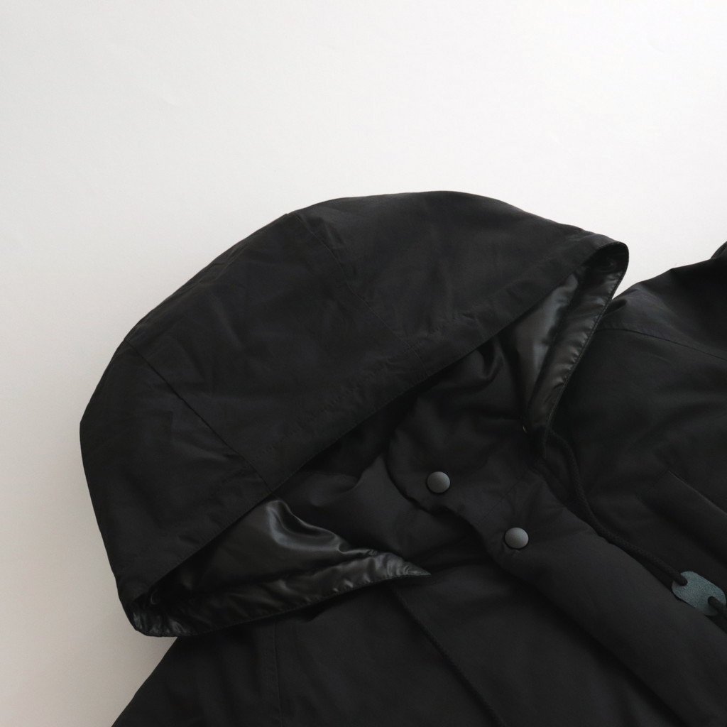 FreshService / LONG HOODED DOWN COAT BLACK