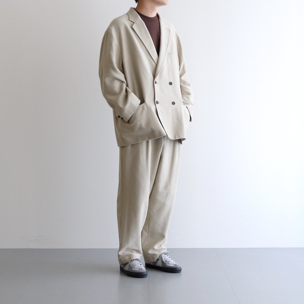 SUPIMA MOLESKIN DOUBLE JACKET #BEIGE [GM223-20159] _ Graphpaper