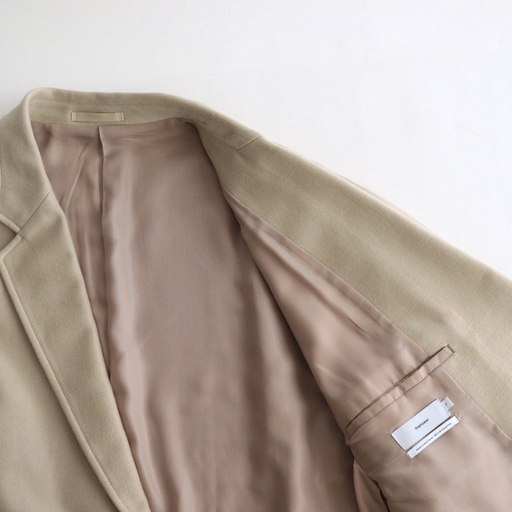 SUPIMA MOLESKIN DOUBLE JACKET #BEIGE [GM223-20159] _ Graphpaper