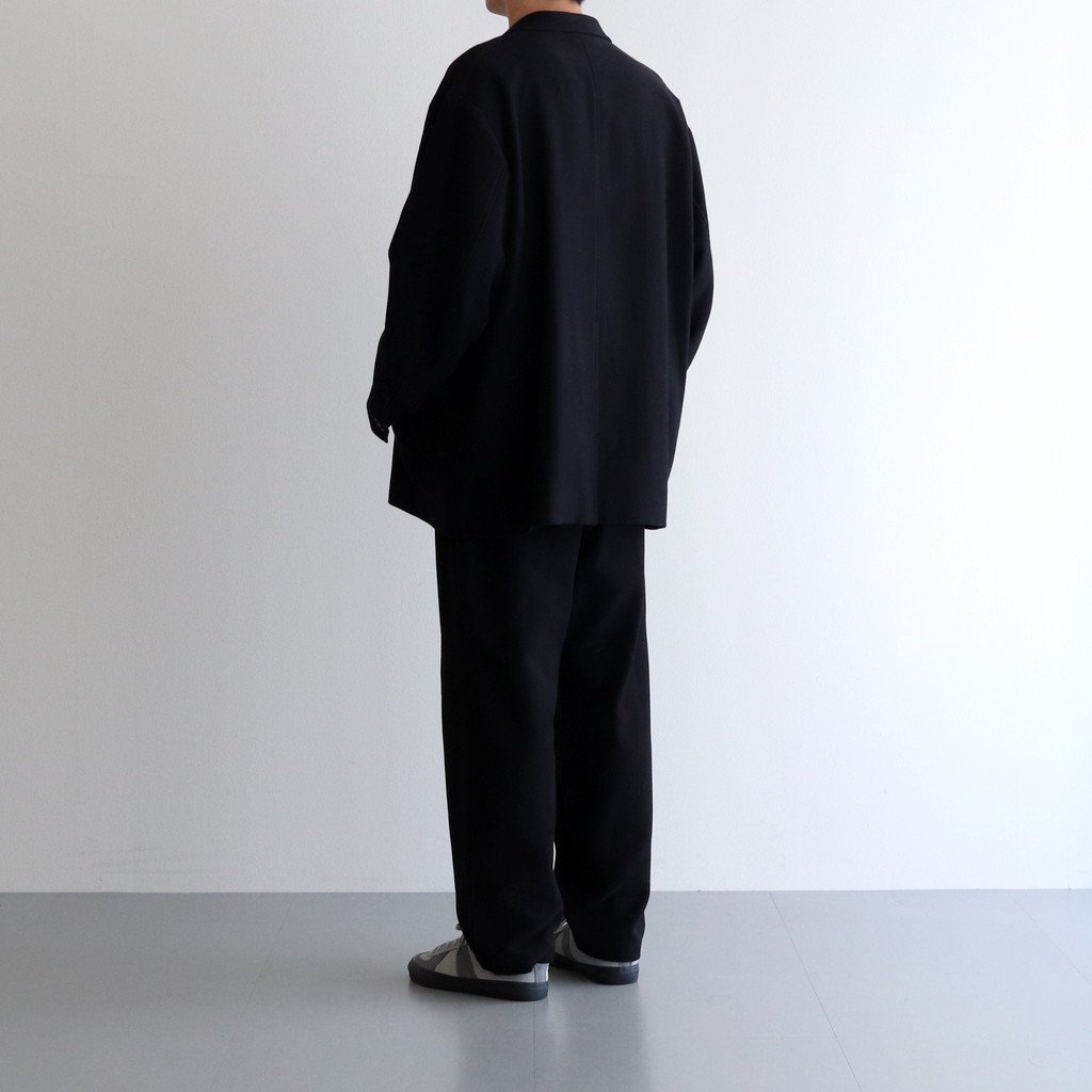 SUPIMA MOLESKIN DOUBLE JACKET #BLACK [GM223-20159] _ Graphpaper