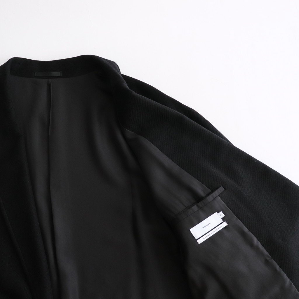 SUPIMA MOLESKIN DOUBLE JACKET #BLACK [GM223-20159] _ Graphpaper