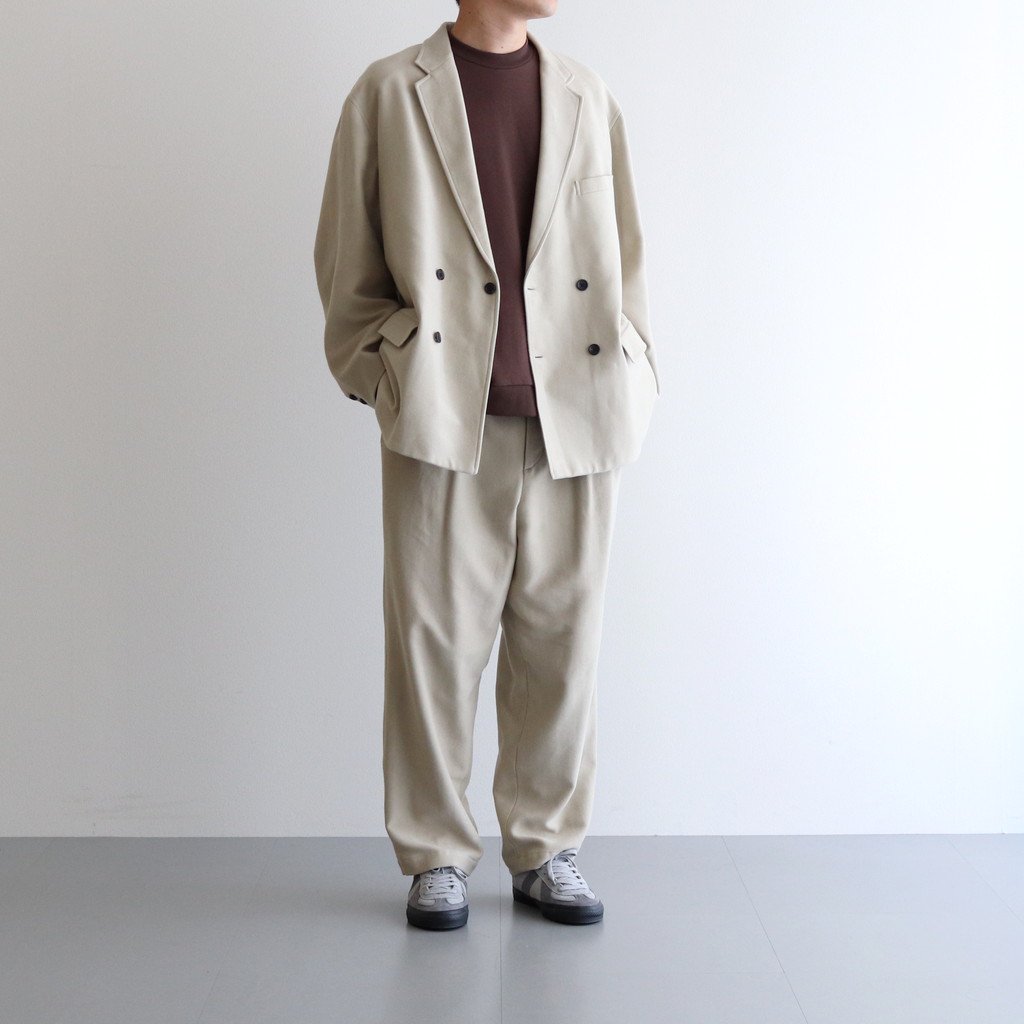 SUPIMA MOLESKIN SLACKS #BEIGE [GM223-40160] _ Graphpaper | グラフ