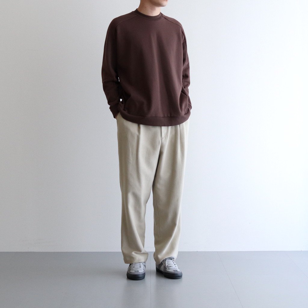 Graphpaper / SUPIMA MOLESKIN SLACKS BEIGE