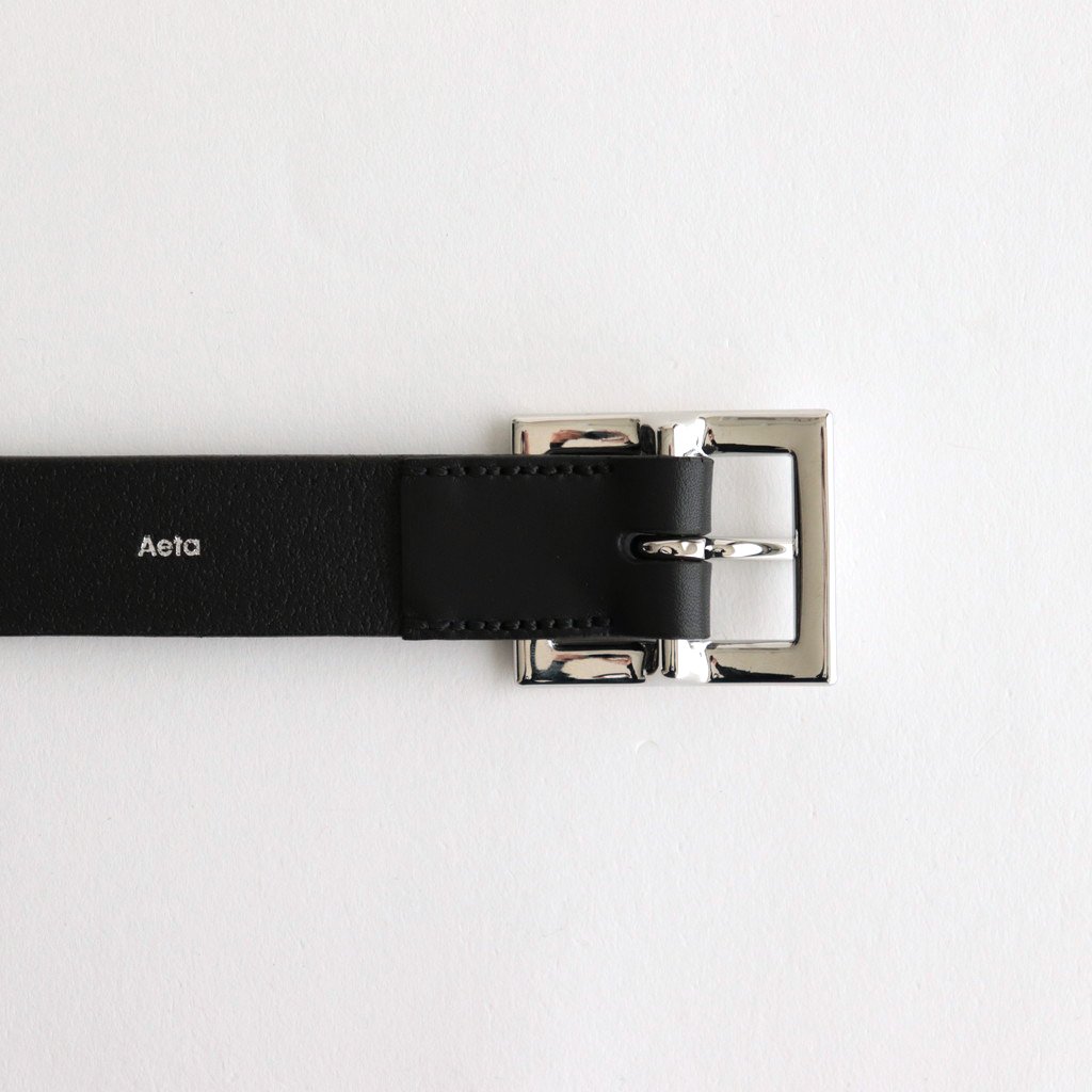 ビッグ割引 今季 Aeta SQUARE BUCKLE BELT M アエタ ベルト