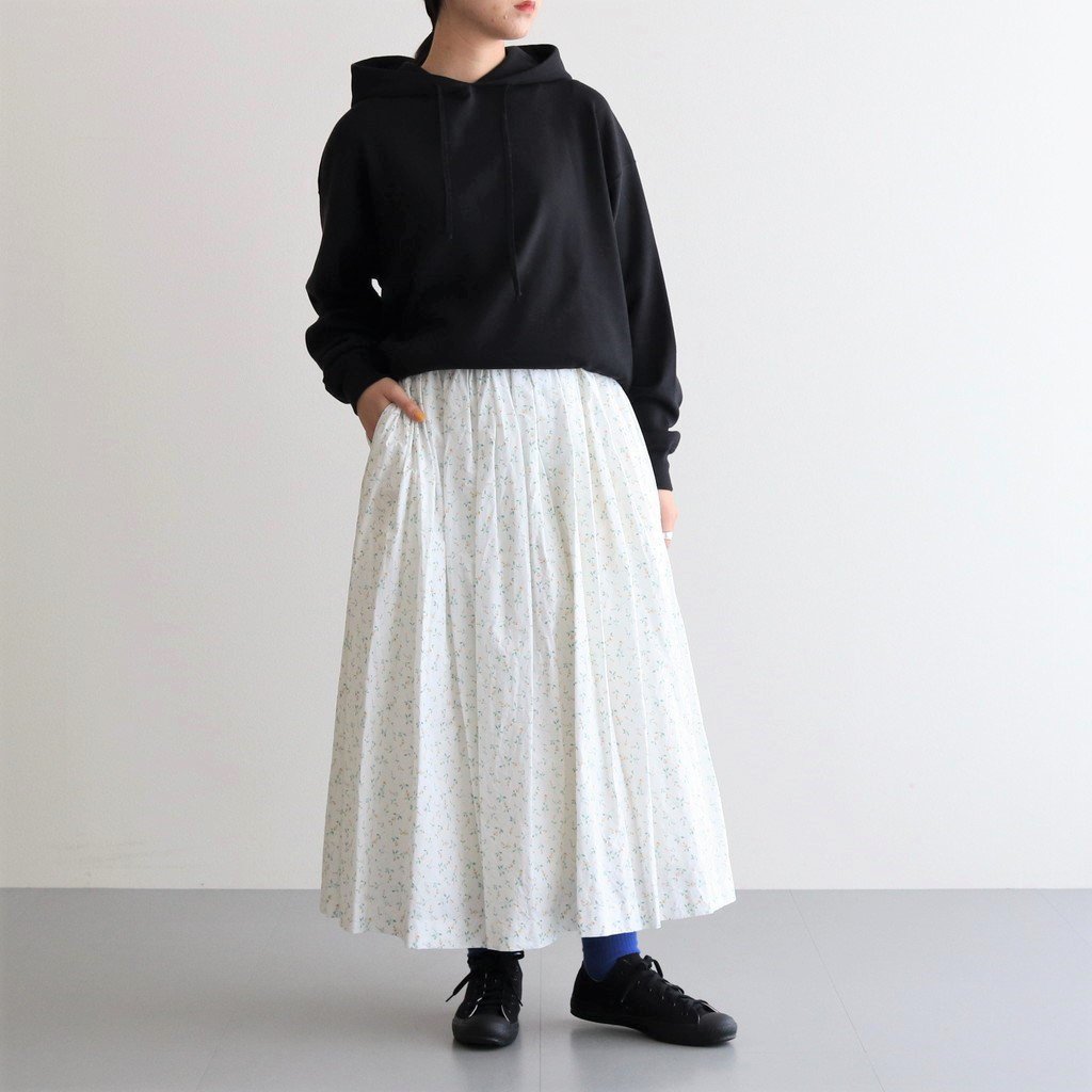 YAECA TUCK SKIRT / RED M - ロングスカート