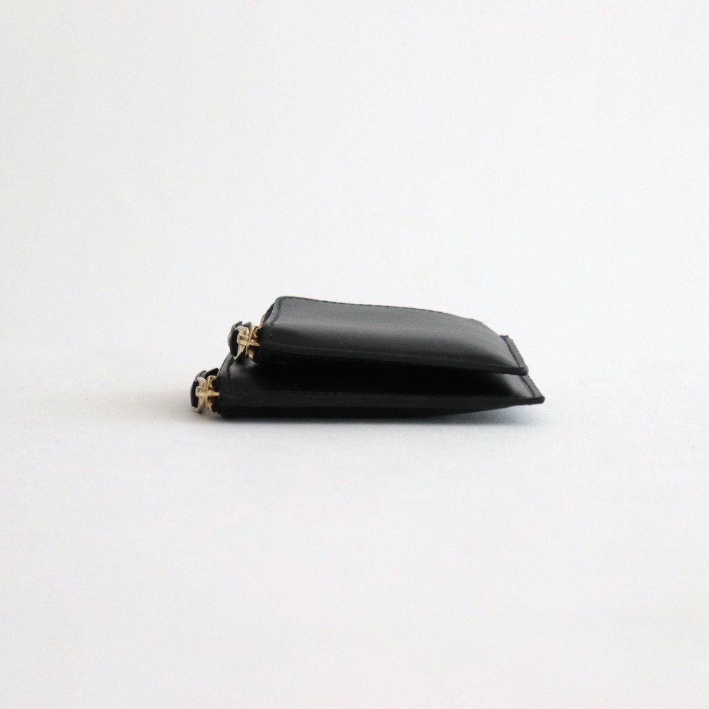 Wallet COMME des GARCONS / L字型ZIP財布 - OUTSIDE POCKET BLACK