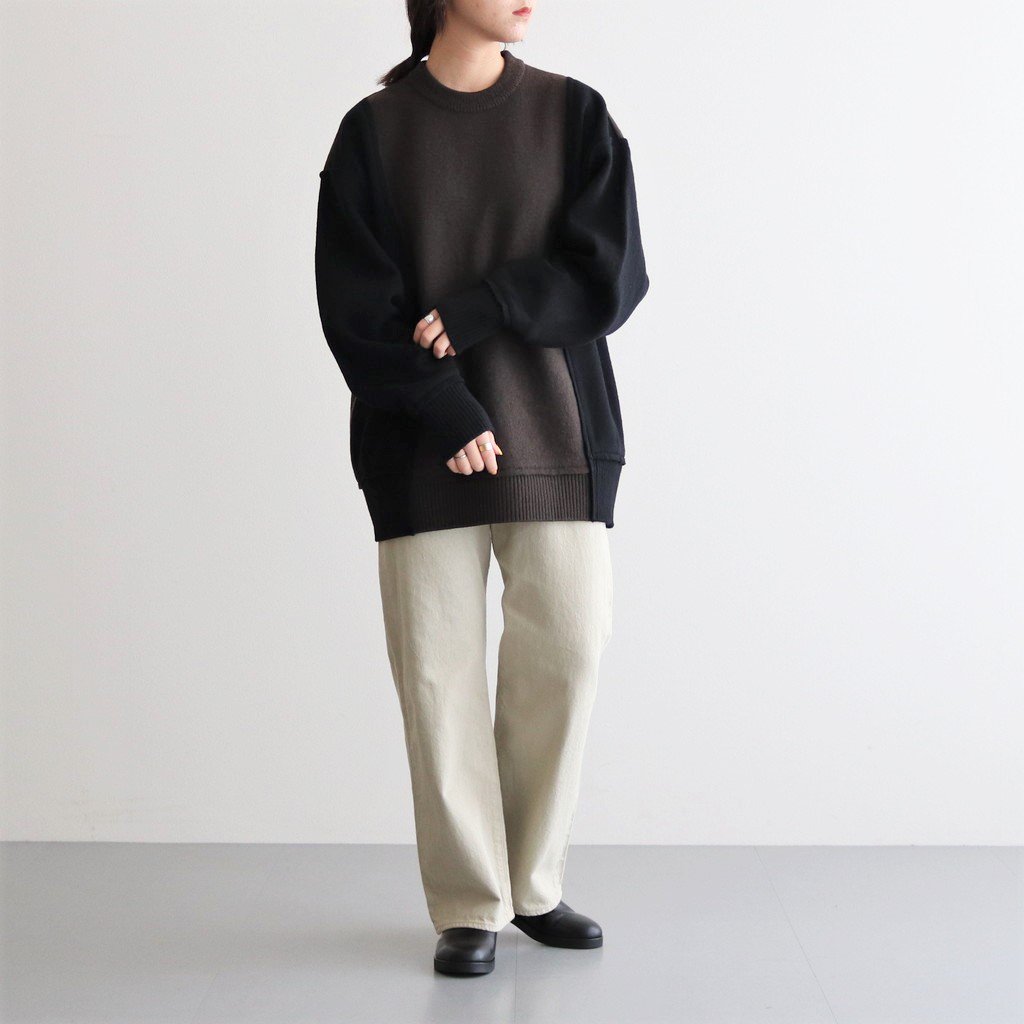 省スペース 洗える おしゃれ SPANISH MERINO MULTI STATION KNIT LS