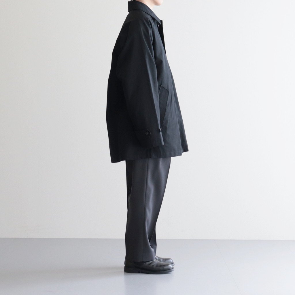 stein / OVERSIZED BALMACAAN HALF COAT BLACK