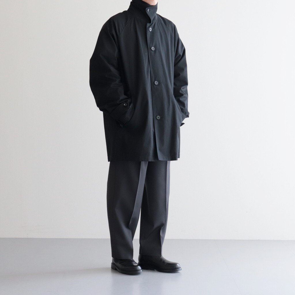 stein / OVERSIZED BALMACAAN HALF COAT BLACK