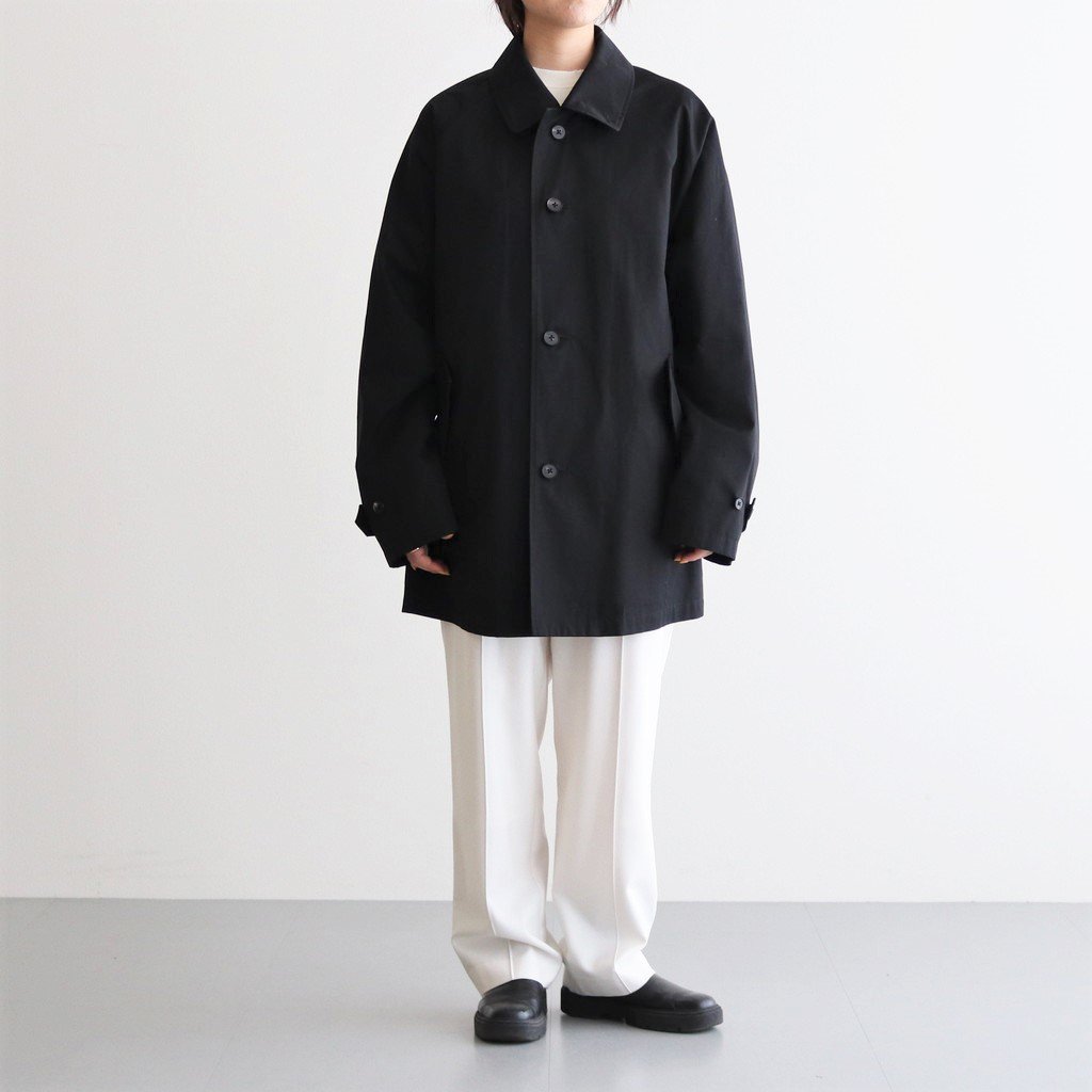 stein / OVERSIZED BALMACAAN HALF COAT BLACK